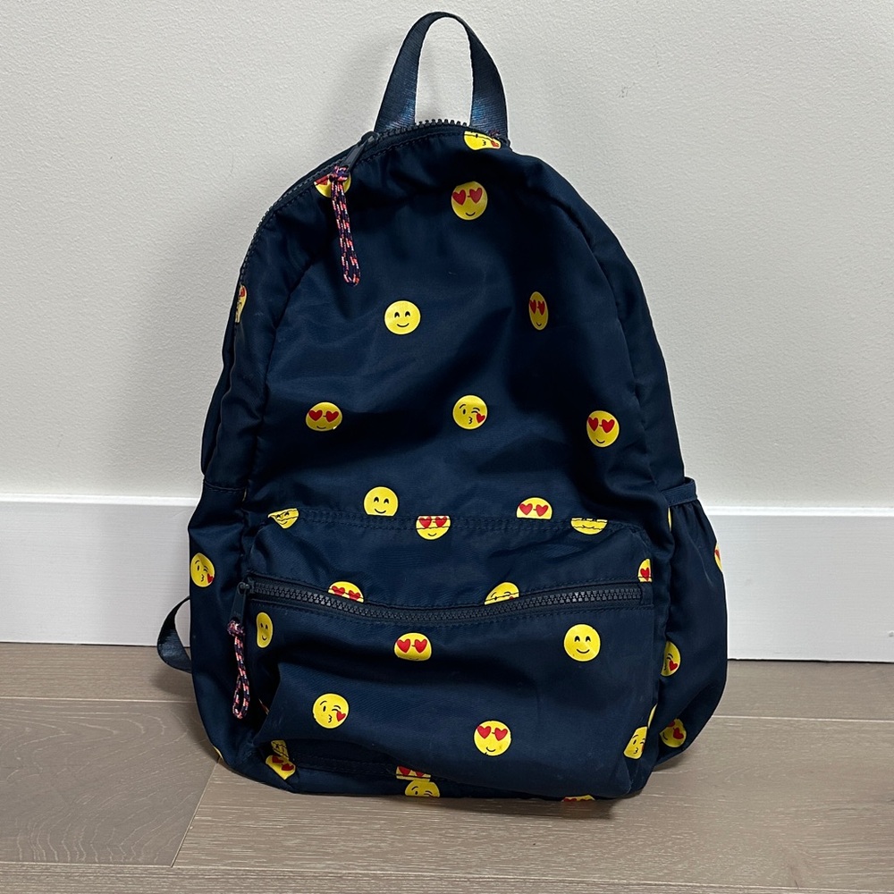 Crewcuts Navy Toddler Emoji Backpack